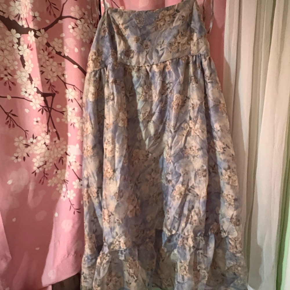 Wild Fable Silver Gold Maxi Bubble Dress